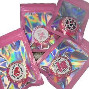 Car Freshie - Holographic Packaging with Pink Bow Design for Vehicle Aroma Enhancement