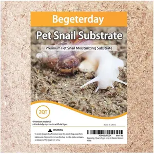 2 Quarts Organic Fiber Substrate for Pet Snail Ideal Snail Terrarium Accessories for Moisture Retention