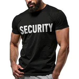 Sweet Gisele Security Uniform T-Shirt for Men | Crew Neck, Short Sleeve, Casual Style, Front and Back Print, Perfect for Events, Concerts, Guards, Weddings