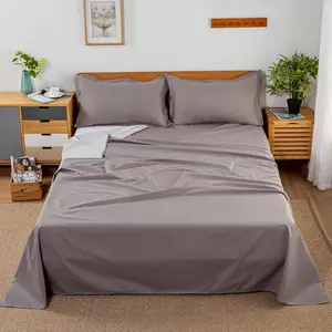 Waterproof Lightweight Flat Bed Sheet 70*90 Inches Queen Size Mattress Protector Cover Pet Hair Resistant for Bed Couch Ideal for Dogs Cats Hotels Hospitals (Gray)