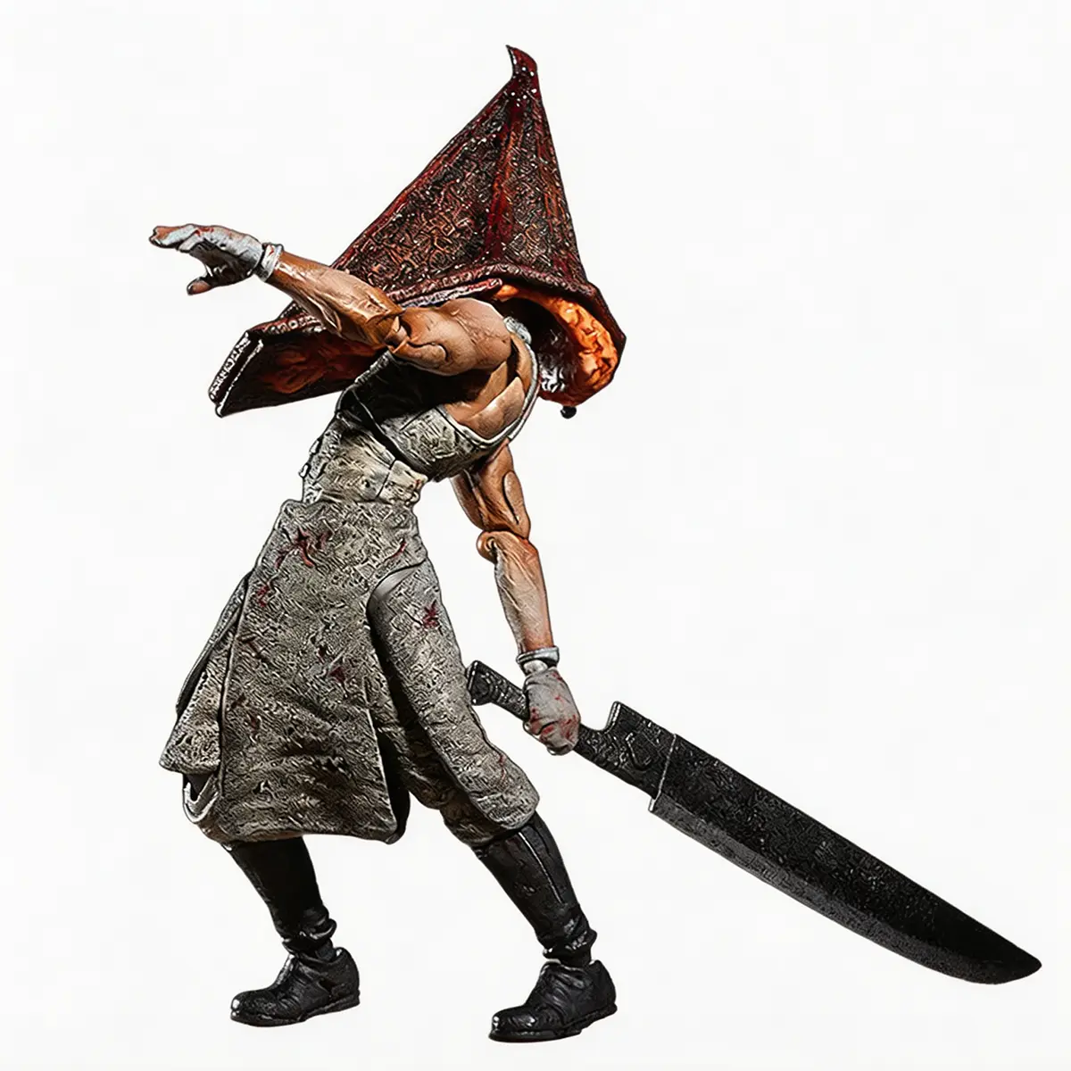 Silent Hill 2 Action Figure, 2 SKUs Sold Separately, SP-055 Pyramid Head & SP-061 Bubble Head Nurse, Fully Articulated Horror Game Collectible PVC Model Toy for Classic Survival Horror Fans