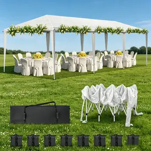 10x30ft Outdoor Pop Up Canopy, Portable Instant Canopy Tent for Outdoor Events Party Wedding Birthday Graduation, with Removable Sidewalls or No Sidewalls