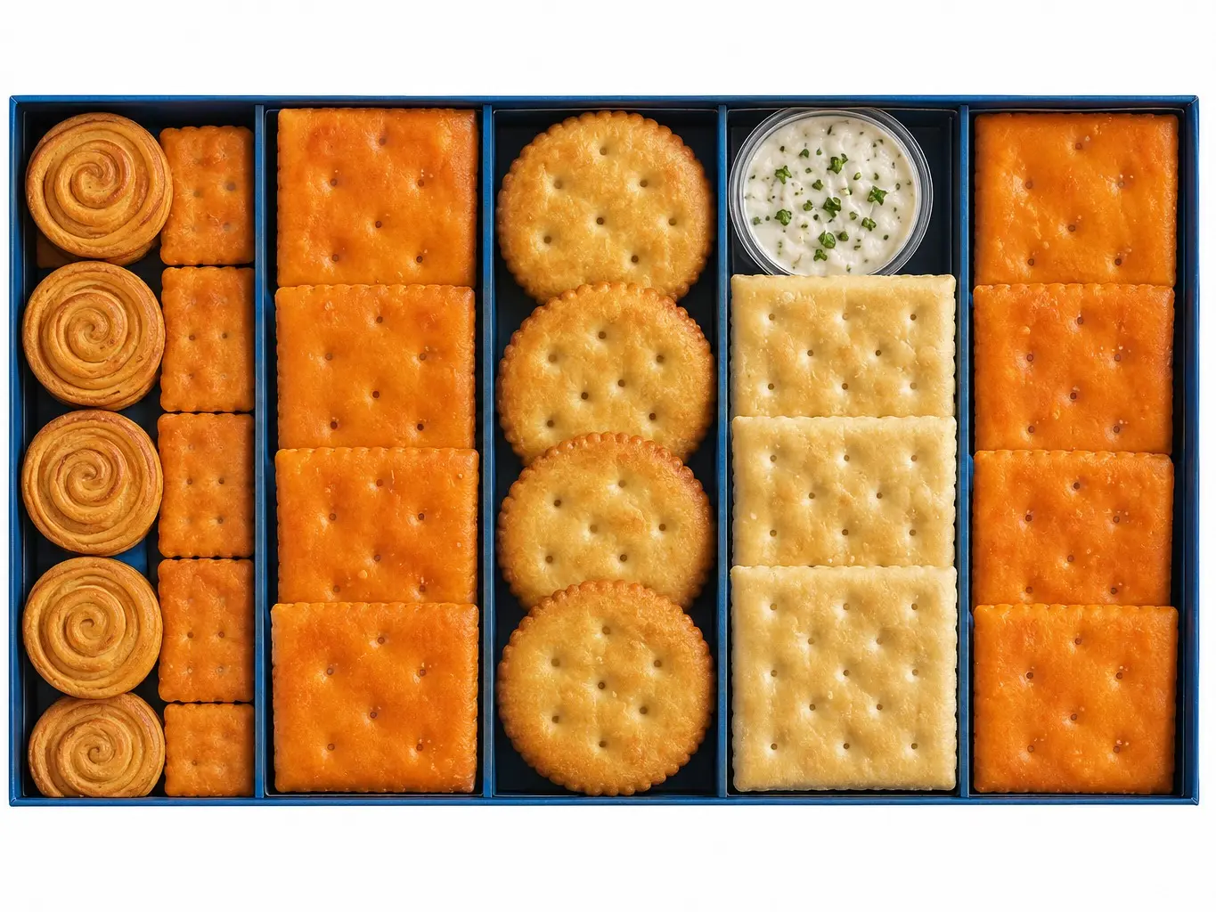 Lance Sandwich Crackers Variety Pack – Peanut Butter & Cream Cheese, 20 Individually Wrapped Packs, Lunchbox & Office Snacks