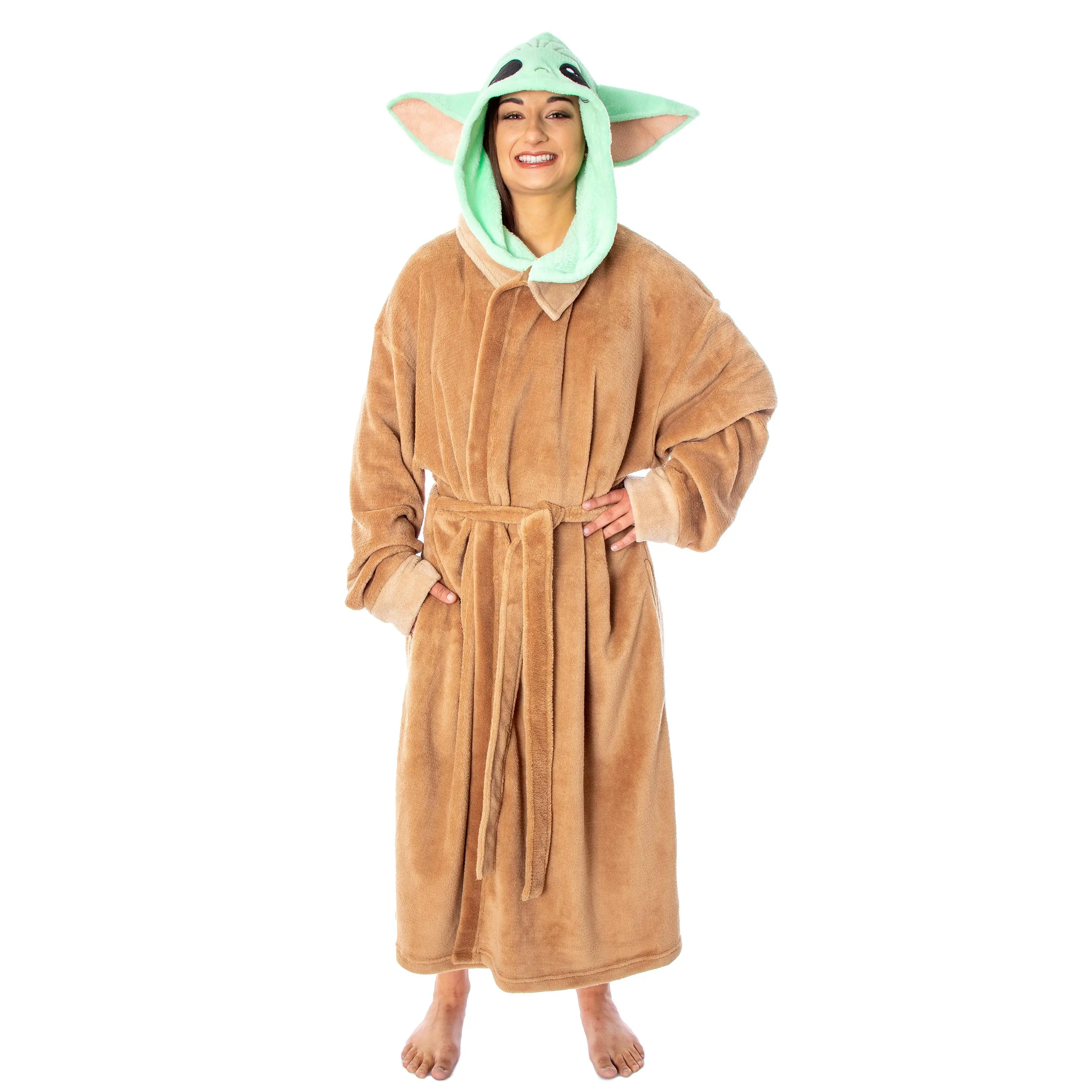 Star Wars Baby Grogu The Child Adult Costume Plush Robe - TikTok Shop