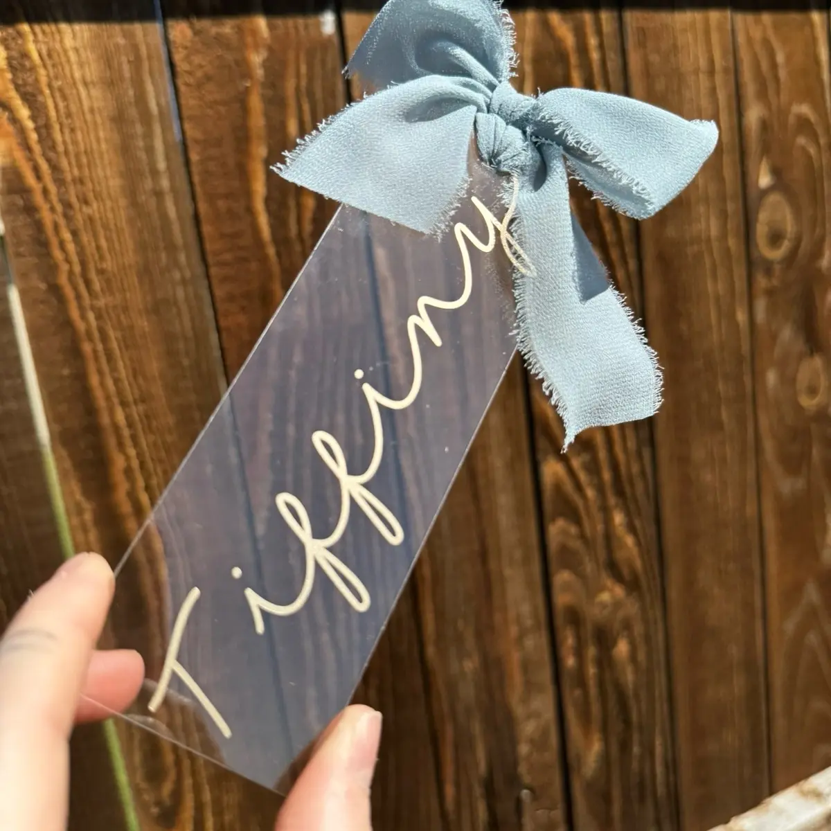 Personalized Acrylic Bookmark - Customizable and Perfect Gift for Book Lovers