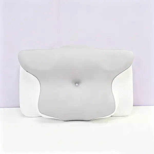 JACE Cooling Memory Neck Pillow - Premium Refined Memory Foam, Butterfly Pillow,Perfect Contoured Size & Height Support, Skin-Friendly PU, Removable Washable Pillowcase for Side, Back Sleepers, Ready-to-Gift Sleep Essential