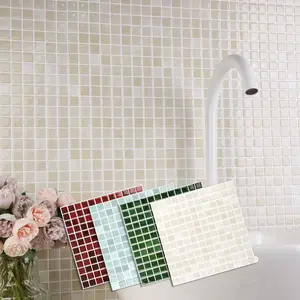 10 sheets Brick Wall Stickers 3d Mosaic Patterned Vinyl Tiles Marble Textured Surface Wallpaper For Home Application Marble Backsplash Wallpaper