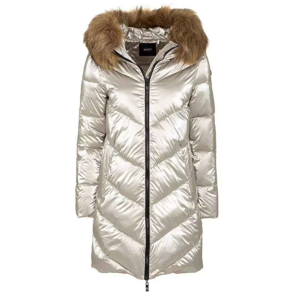 Imperfect Gray Polyamide Jackets & Coat