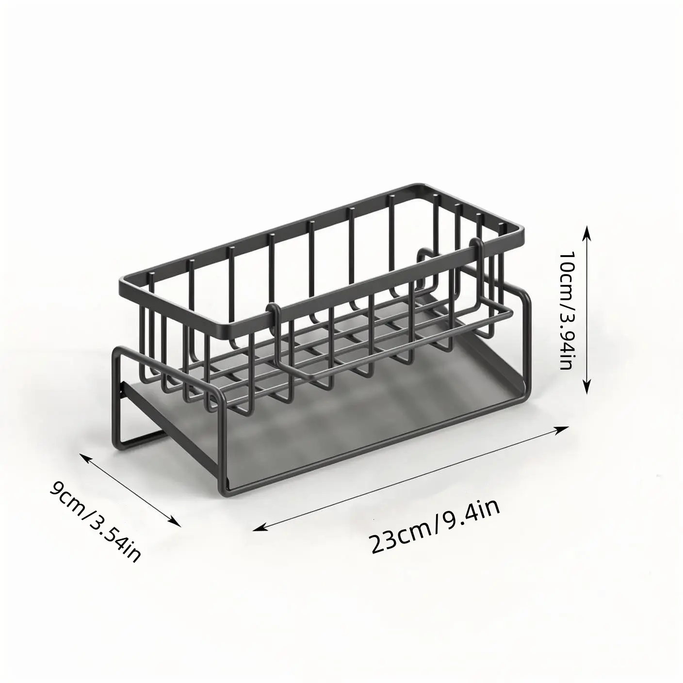 [Kitchen Drain Rack] Multifunctional Kitchen Countertop Drain Rack, With Built-In Dishcloth Hook And Automatic Drainage-The Ultimate Storage Solution For Toiletries, Cutlery, And Kitchen Utensils; Ideal For Both Bathrooms And Kitchens