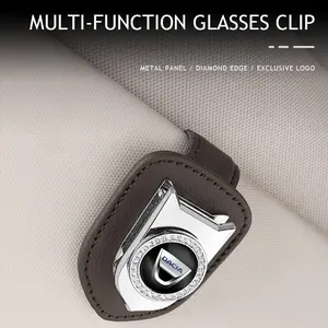 Car Sun Visor Glasses Clip Sunglasses Clip Decoration Accessories For Dacia Bigster Spring Duster Sandero Jogger Dokker Lodgy