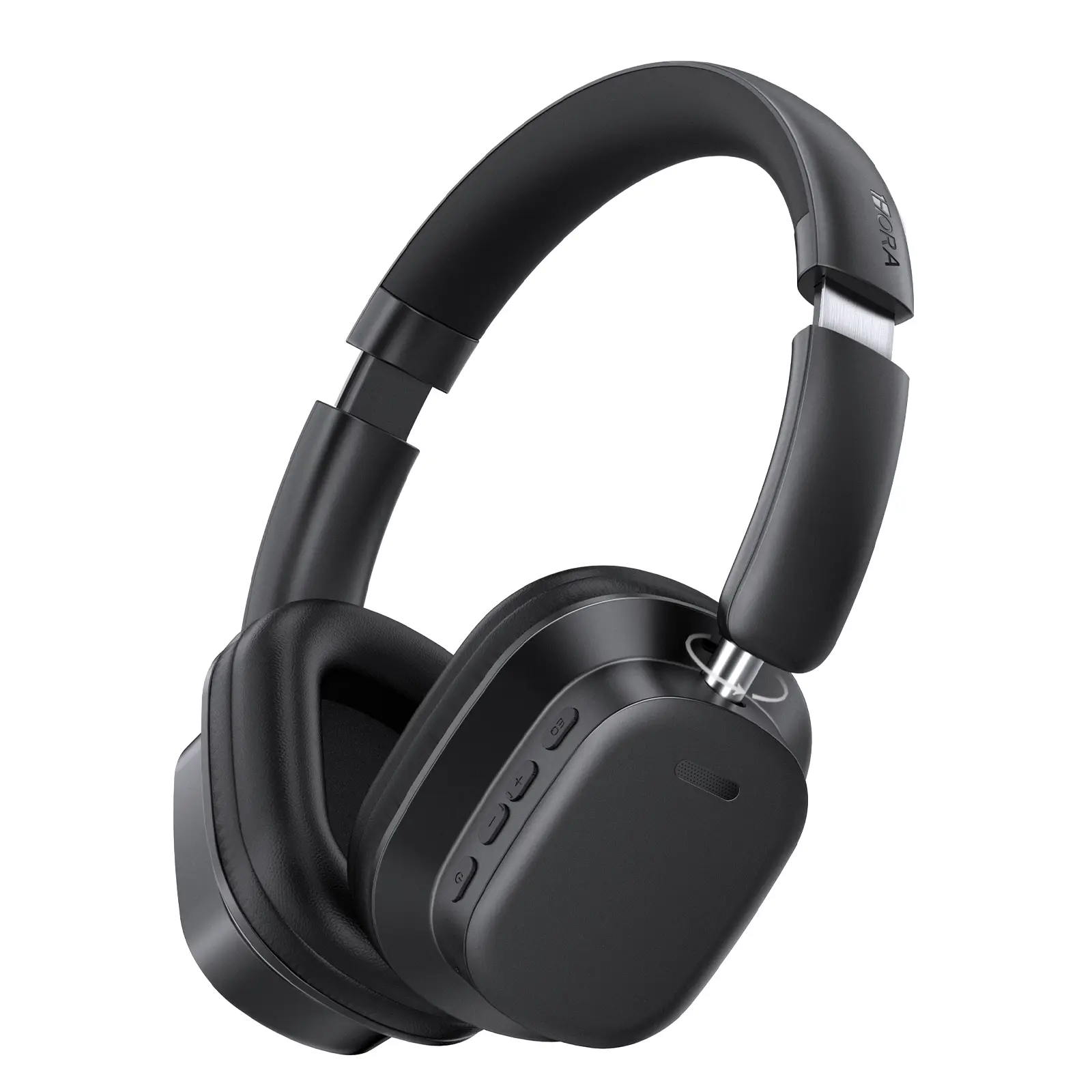 Rechargeable Over-the-Ear Headphones - Bluetooth 5.3, 100H Battery Life, Voice-Controlled, Foldable, Portable Wireless Headphones - 1Hora, Rechargeable Foldable Headphones, Over-The-Ear Foldable Headphones