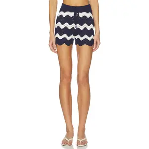 BEACH RIOT Balboa Short in Navy & White Tides
