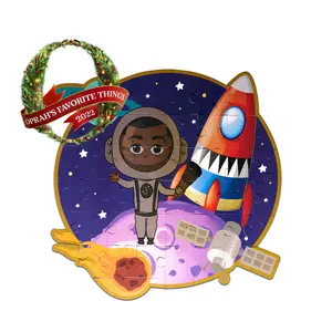 Brown Toy Box Dre to The Moon Giant 3-Foot 48-Piece STEM Puzzle for Kids Educational Floor Puzzle