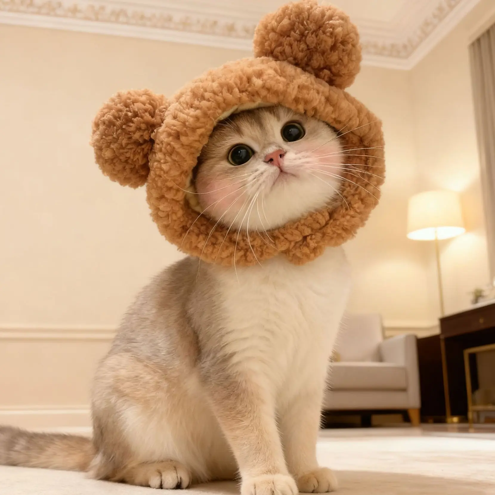 Pet Brown Bear Hat