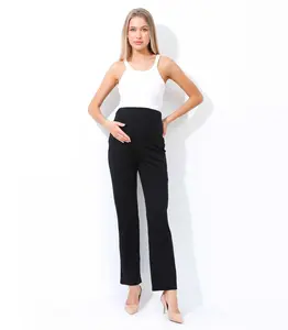 Alina Mae Maternity Trouser Pants for Work, Business, and Office - Stylish and Comfortable Fit for Pregnant Women