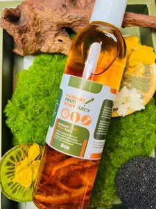 Radiant Fruit Body Juicy 8OZ Fruit-Based Body Oil with Papaya Carrot Pineapple Orange & Tangerine for Glowing Skin Care