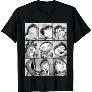 Unisex Funny Graphic T-Shirt with 'Bad Hombre' Cartoon Mugshot, Classic Casual Streetwear Top with Short & Long Sleeve Options, Couple Gift for Birthday & Carnival
