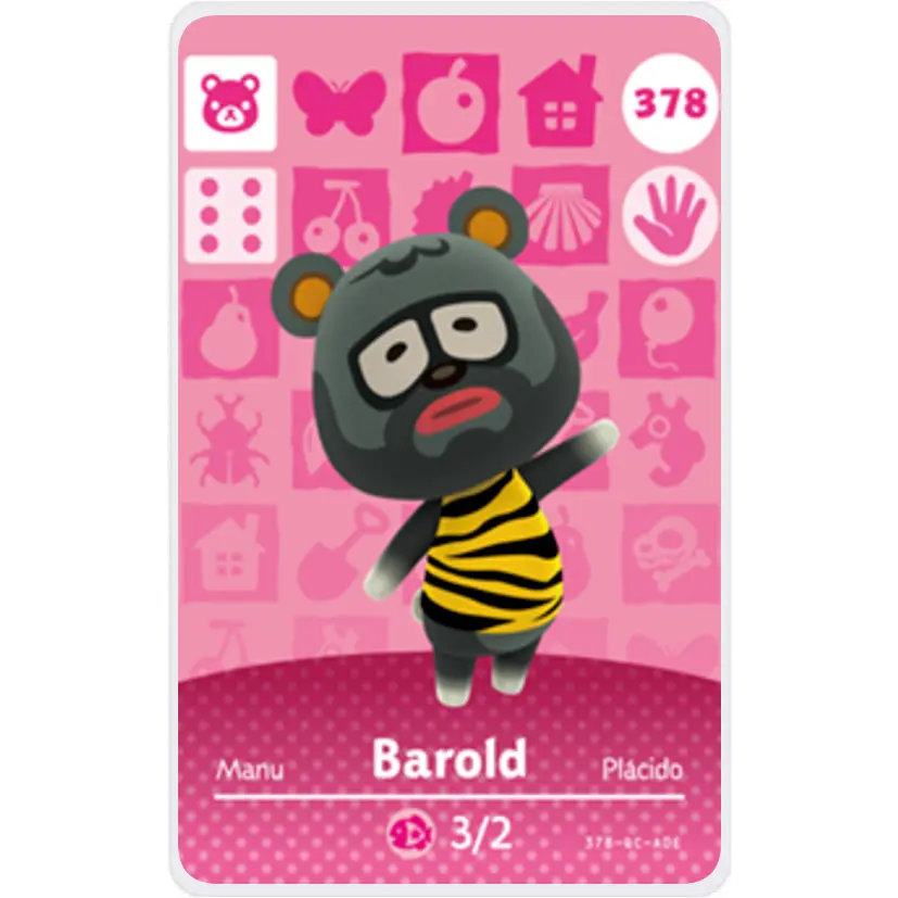 Barold - Villager NFC Card for Animal Crossing New Horizons Amiibo