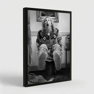 Funny Bathroom Decor, Bathroom Art Movie Poster Print, Dumb Movie Wall Art, Funny Wall Decor, Vintage Black & White Poster, Gift for Him