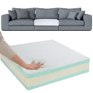 HOMBYS Memory Foam Couch Cushion Replacement – Firm Sofa Cushion Insert for Sagging Couch & Chair Support