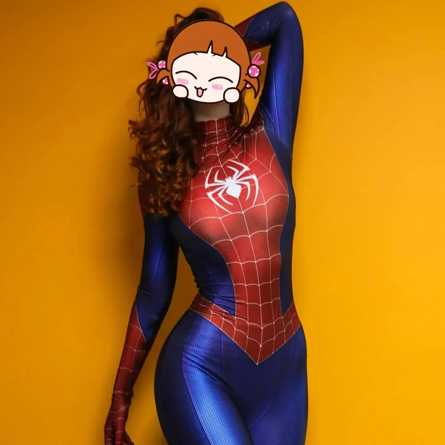 Female PS4 game hero role-playing costume Halloween bodysuit adult party jumpsuit Funny and comical toys