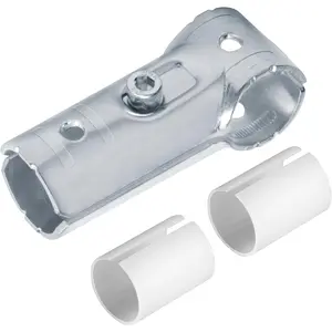 20 Sets of T-Pipe Connectors Tee Clamp Accessories, Suitable for 1/ 2inch EMT Pipes, with PE Adapter Gaskets