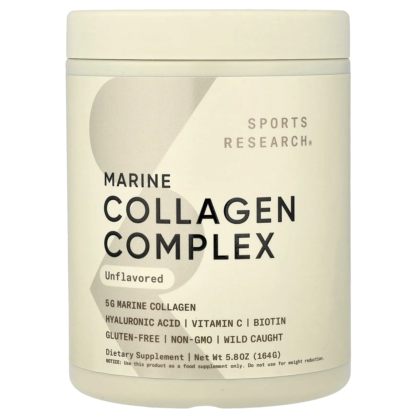 Sports Research Marine Collagen Complex, Unflavored, 5.8 oz (164 g) Sports Research Marine Collagen Complex, Unflavored, 5.8 oz (164 g)
