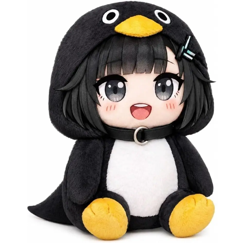 Penguin Soft Plush Ornament Modern Gugugaga Decorative Cushion Pillow Stress Relief for Adult Home Decor