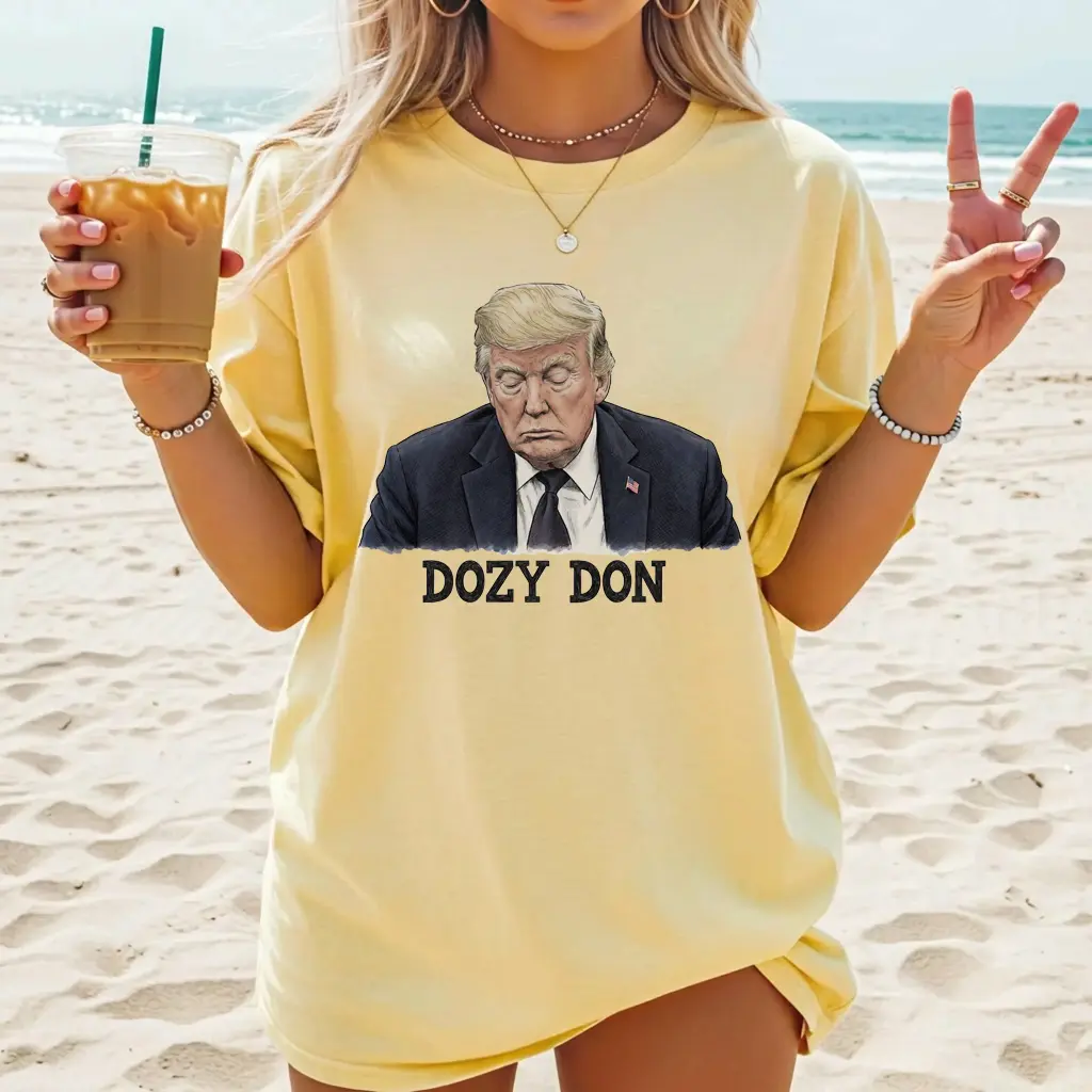 Comfort Colors Sleepy Don Shirt, Funny Dozy Sleep T-shirt, Democrats Tee, Men Women Graphic Cotton Top