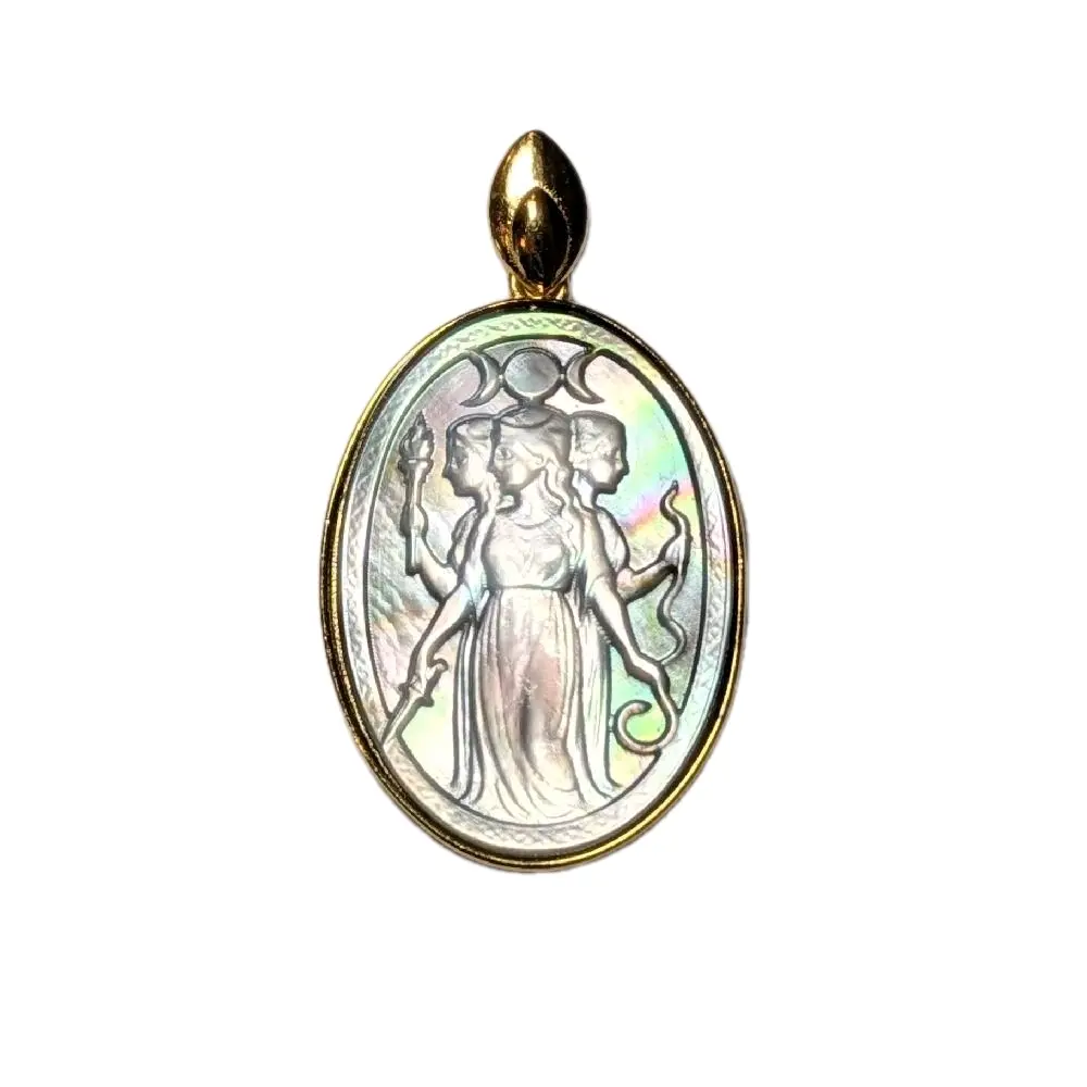 Hekate Black Mother of Pearl Golden