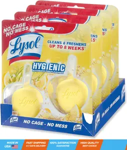 Automatic In-The-Bowl Toilet Cleaner, Cleans and Freshens Toilet Bowl, Lemon Breeze Scent, 2 Count (Pack of 1)