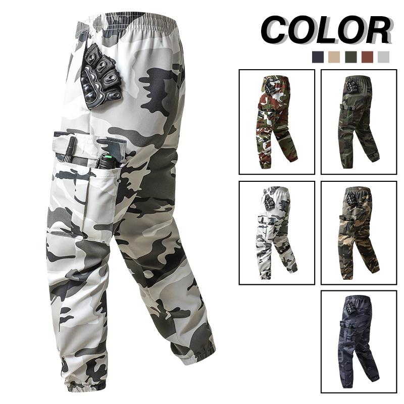 2026 Camouflage Cargo Workwear Jogger Pants with Large Pockets for Casual Outdoor Sports Versatile Design in Five Colors
