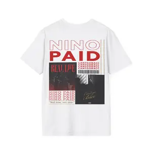 Nino Paid 'Can't Go Back' Graphic Tee, Unisex Softstyle Shirt, Casual Top, Trendy Tshirt, Graphic Tee, Everyday Wear