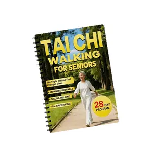 Senior Tai Chi Walking Program, 28-Day Plan Combining Japanese Interval Method, Qigong, and Tai Chi, Enhances Balance, Flexibility, Vitality
