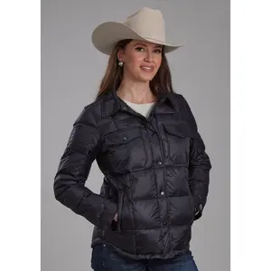 Women's Roper Black Parachute Shirt Jacket