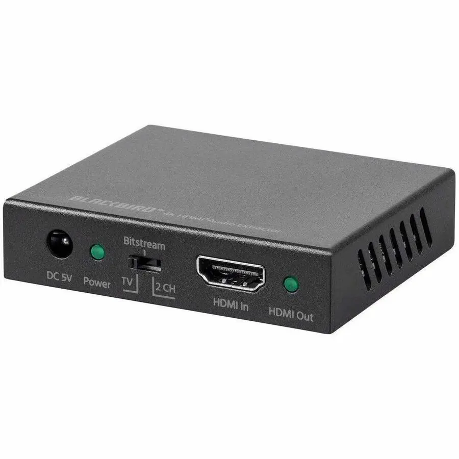 Monoprice Blackbird 4K HDMI Audio Extractor - 18Gbps, HDCP 2.2, 4K 60Hz, YCbCr 4:4:4, Supports Stereo Analog and Multichannel Digital Optical S/PDIF Audio, PS4/5 Xbox Apple TV Fire Stick Roku