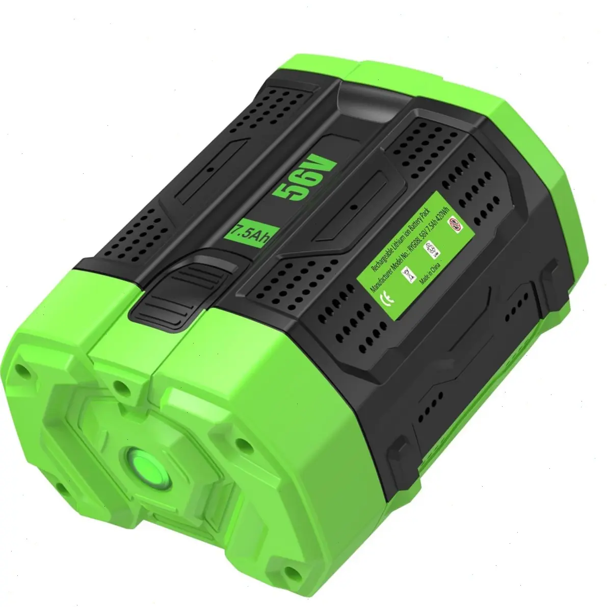 Lithium Cordless Tool Battery Replacement for EGO 56V Power Tools, 7500mAh/9000mAh/10000mAh High Capacity, Compatible with BA2800 BA1400 BA4200 HT2400 LB6504 LB5804 Models