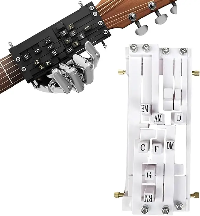 Guitar Chord Presser, Guitar Virtuoso Chord Presser, Guitar Chord Trainer Guitar Learning Tools, Guitar Assistant Practical Teaching Tool for Beginner