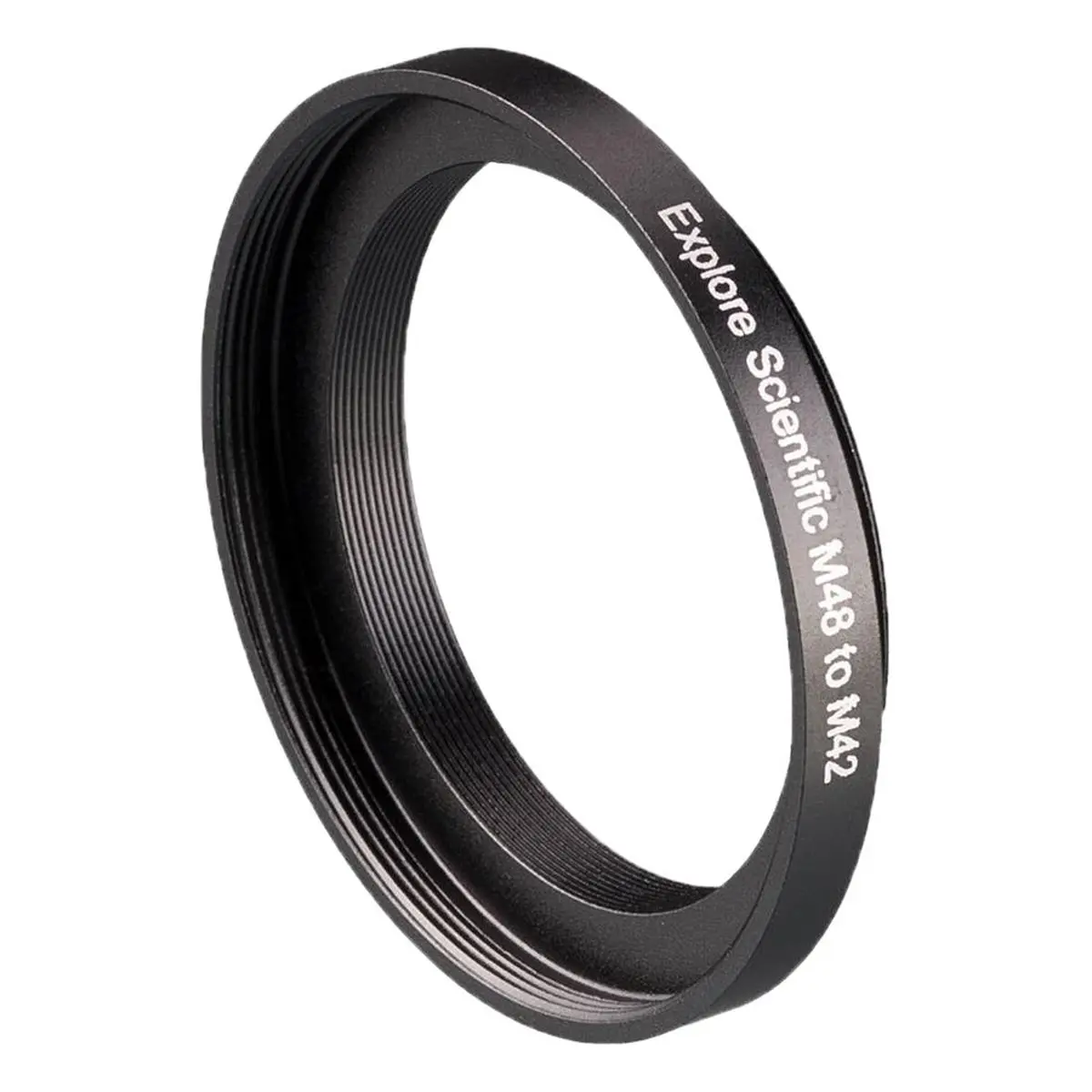 Explore Scientific M48-M42 T2 Reducer Adapter - Black Camera Connection Accessory for Telescope Equipment