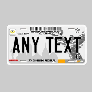 CDMX Mexico Customized Plate - Placas De CDMX