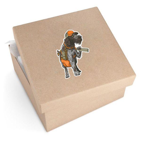 Bearded Bird Dog Decal Sticker, Waterproof Hunting Dog Vinyl For Trucks, Coolers, Bottles, Laptops, Funny Bearded Upland Retriever Art, Gifts For Bird Hunters And Dog Lovers Outdoors