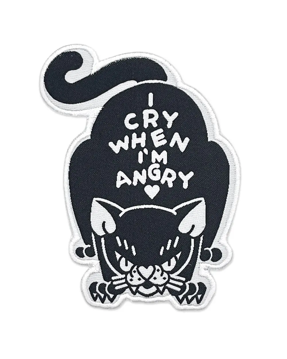 I Cry When I'm Angry Cat Patch