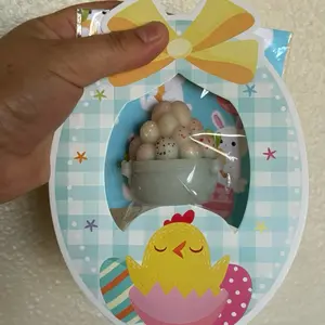 Vela de Pascua Aromática  Canasta con Huevitos Decorativa Regalo Easter