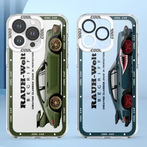 JDM Sport Car Phone Case for Apple IPhone 17 16 15 14 13 12 11 17Air Plus Pro Promax Samsung Galaxy S26 S25 S24 S23 S22 Silicone Cover Clear