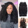 OQ HAIR Burmese Curly Crochet Hair Natural Black Machine Made Feather Crochet Human Hair Extension Miracle Knots Boho Braids #TikTokShopFallDealsForYou
