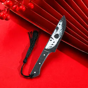 1 pc Gothic Dagger Bookmark with Black Tassel - Perfect for horror fans, Halloween decorations, and birthday gifts, Halloween decorations | Gothic Dagger design | Detailed engraving, bookmark