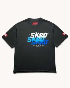 Flaming SKRD Raw Hem Tee