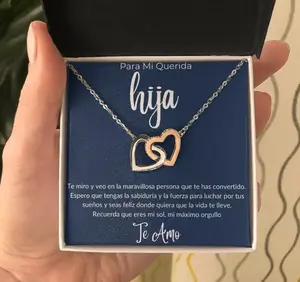 Mama Hija Regalo Para Mi Hija Collar Para Mujer Regalo Papa e Hija, Daughter Gift from Mom Dad