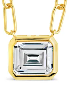 Camille Bezel CZ Statement Necklace