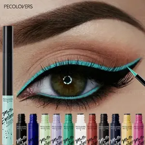 12pcs Liquid Eyeliner Non-Smudging Waterproof Long Lasting Matte Eye Pencil Perfect for Christmas Halloween Thanksgiving Gifts